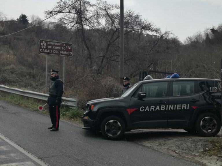 Tentato furto a Casali del Manco: i carabinieri arrestano una persona