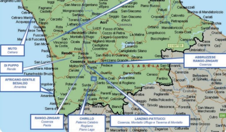 ‘Ndrangheta, la relazione della Dia: «I boss e i clan in provincia di Cosenza»