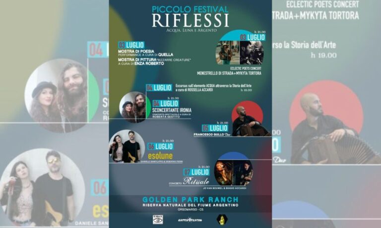 Orsomarso, quattro giorni di musica e cultura all’Argentino